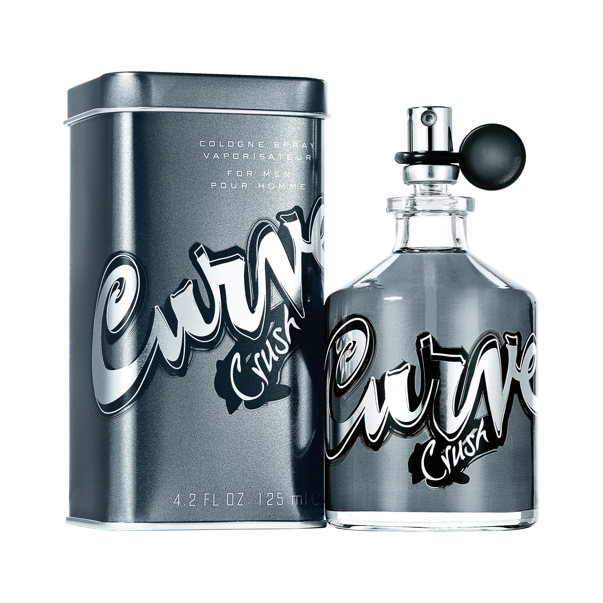 Curve Crush Men's Cologne Fragrance Spray, Casual Day or Night Scent, 4.2 fl oz