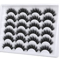 Newcally Eyelashes False Lashes Thick 18MM Long Faux Mink Eye Lashes Pack Dramatic Thick Volume Fake Eyelashes 12 Pairs Soft Reusable Lashes Multipack
