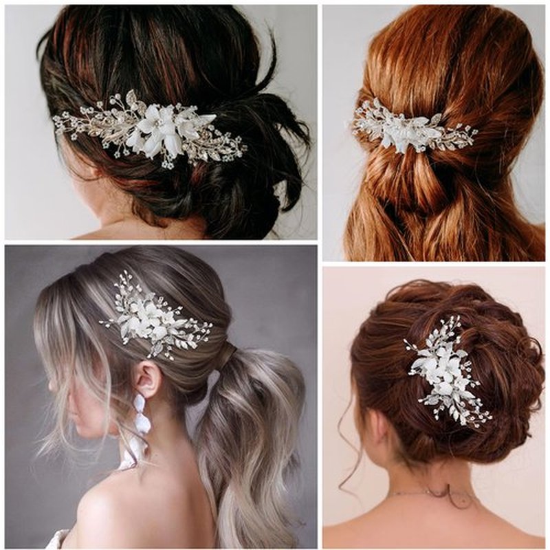 Modern Wedding Hair Accessories: Jewelry and Headpieces for Brides, Bridesmaids, Flower Girls | Hair Combs, Clips and Pieces