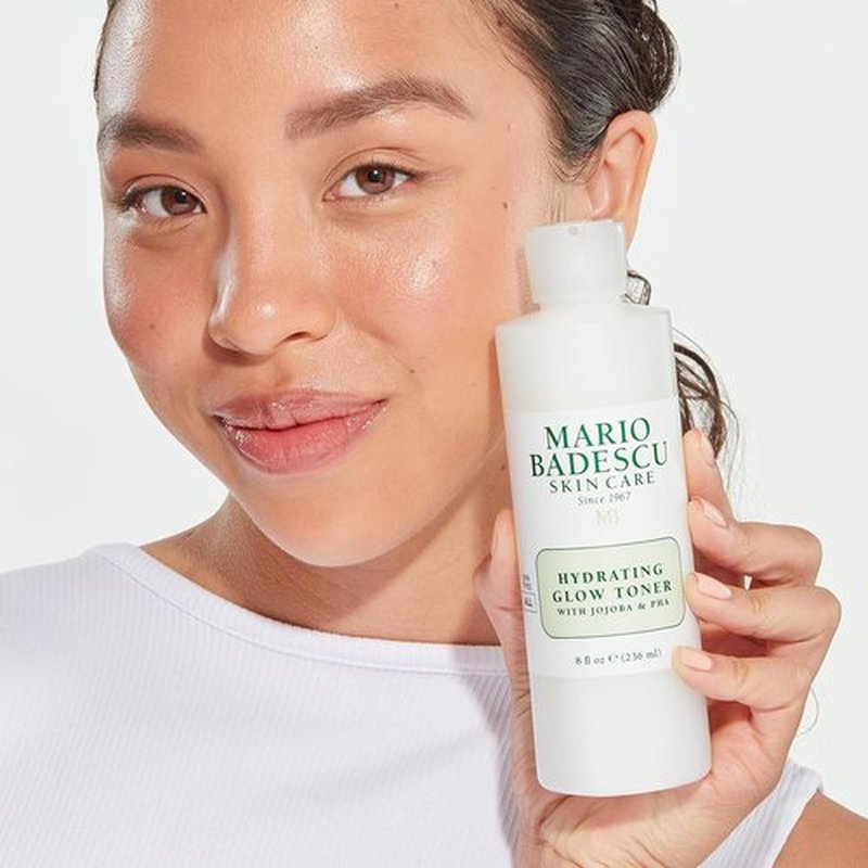Mario Badescu Hydrating Glow Toner - Jojoba & PHA Formula for Bright, Nourished Skin | Facial Toner with Cooling Sensation