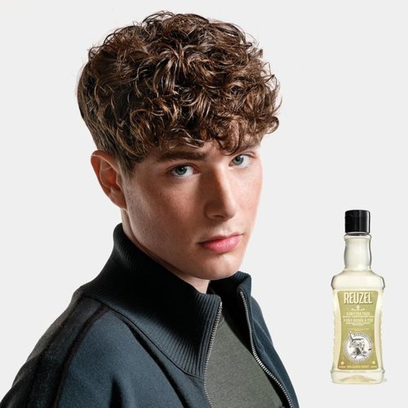 Reuzel 3-In-1 Tea Tree Shampoo - Deep Cleansing Formula for Hair and Body 12 oz