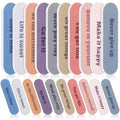 Teenyyou 60 Pcs Mini Nail Files Inspirational Gifts for Women Motivational Floral Double Sided Emery Boards Manicure Tools Employee Appreciation Encouragement Valentines Holiday Gifts(Pastel)
