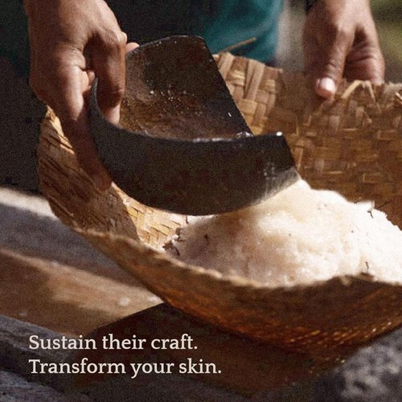 Kusamba by QUR Seafoam Jasmine Bath Soak Salt - Mineral-Rich Relaxing Blend for Skin Soothing & Stress Relief - 481g