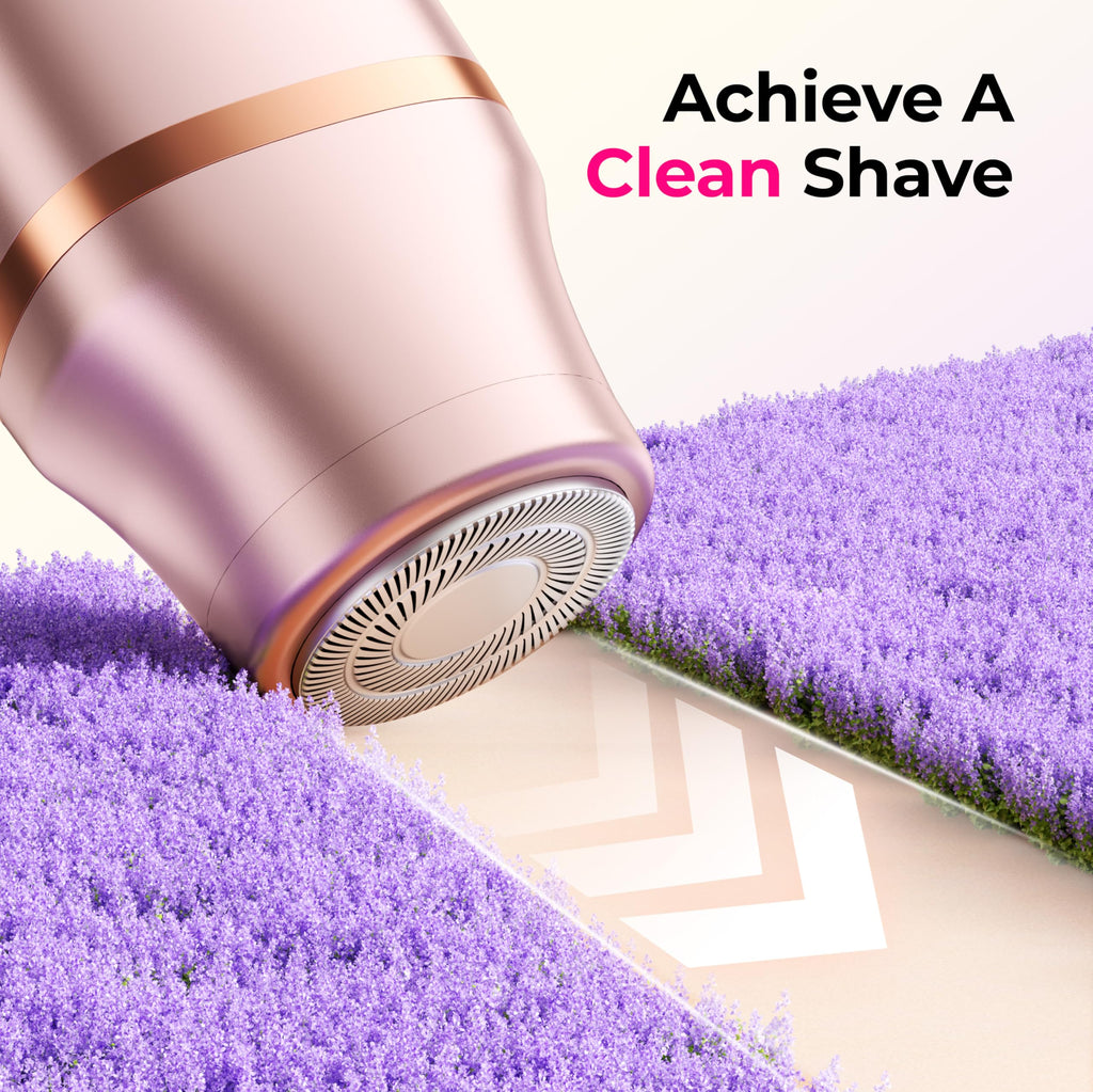 Bikini Trimmer for Women Pubic Hair: 2 in 1 Electric Razors for Women - IPX7 Waterproof Lady Shaver for Travel & Home Use