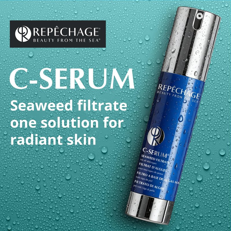 Repechage C Serum Seaweed Face Serum – Antioxidant & Vitamin-Rich Daily Hydration for All Skin Types – Lightweight, Silky, Fast-Absorbing Texture for Soft, Smooth, Supple Skin – 30 mL / 1 fl oz