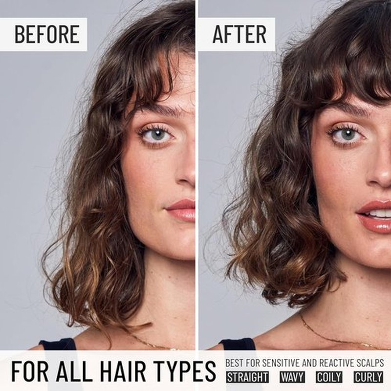 Hairstory New Wash Original - Fragrance-Free Detergent-Free Shampoo & Conditioner for Sensitive Scalp | 8 Fl Oz Refillable Bottle