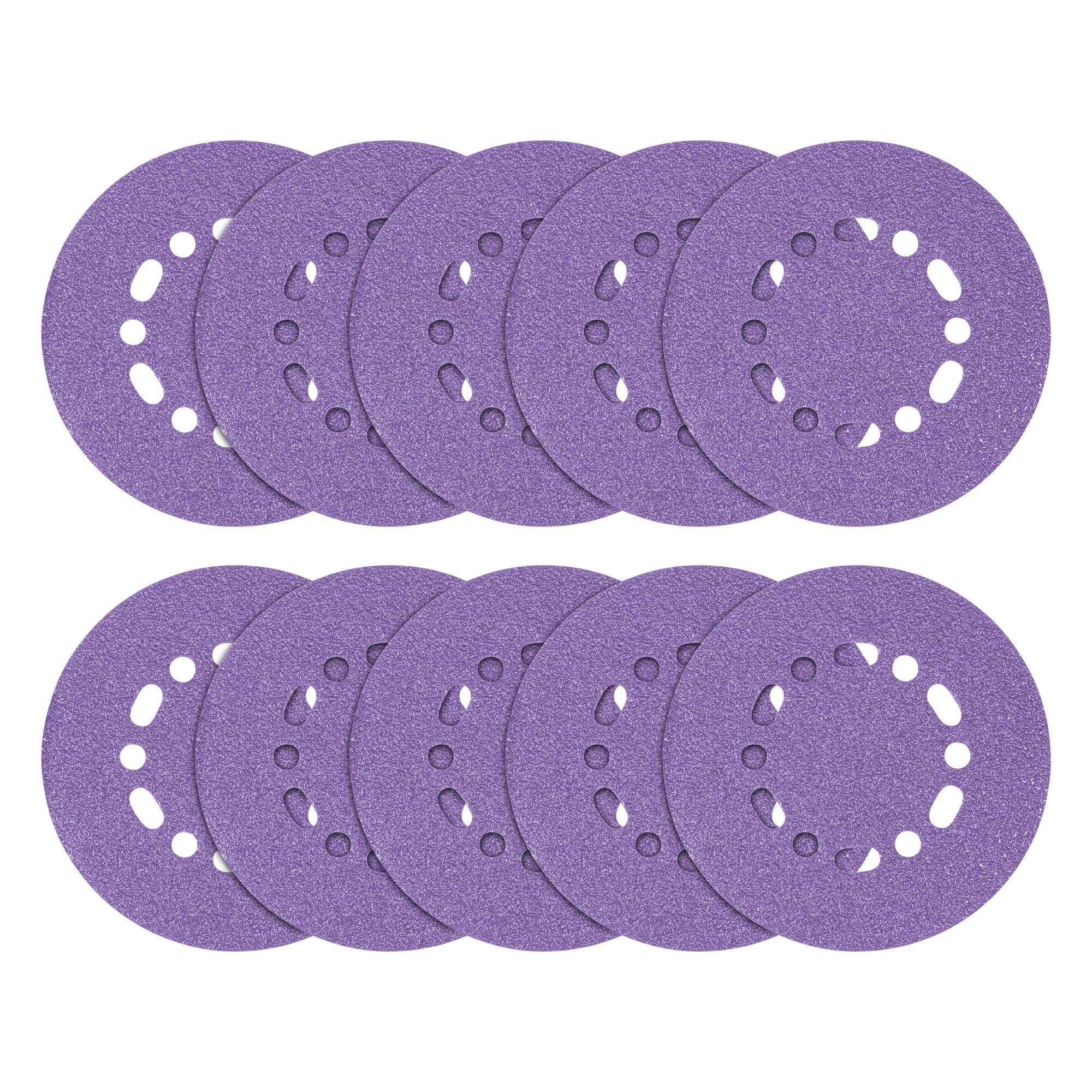 Trend Zirconium 6 Inch Random Orbit 40 Grit Abrasive Sanding Discs, AB/150/40Z, Pack of 10