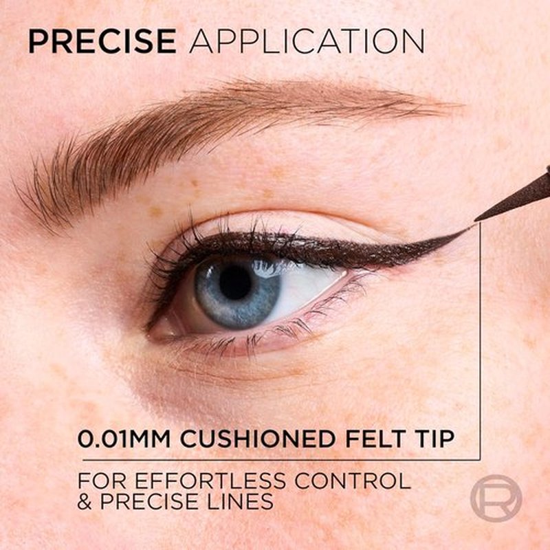 L'Oreal Paris Waterproof Liquid Eyeliner - Smudge-Proof Micro-Tip for 28HR Wear | 020 Brown Leather