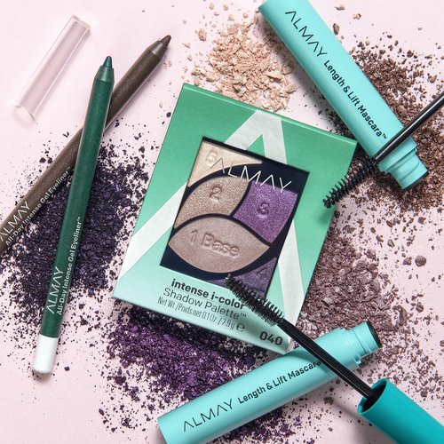 Almay Eyeshadow Palette, Longlasting Eye Makeup, Primer Enriched with Antioxidant Vitamin E, Hypoallergenic, 040 Green Eyes, 0.1 Oz
