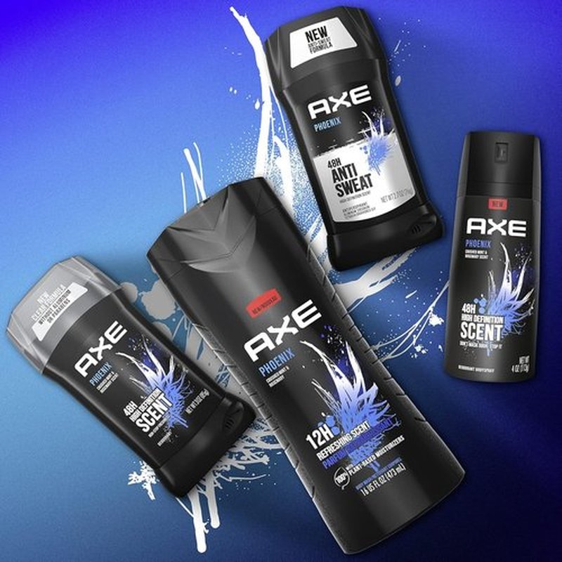 Axe Body Spray Deodorant - Long Lasting Odor Protection | Phoenix Scent, Aluminum-Free, 4oz (4 Count)