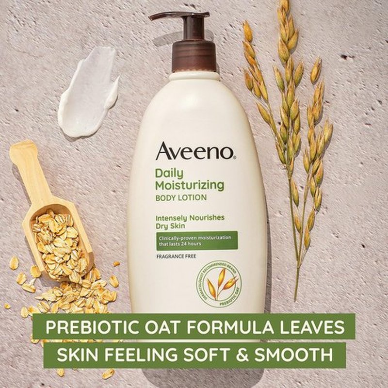 Aveeno Active Naturals Daily Moisturizing Lotion - Hydrating 18-Ounce Pump | Pack of 2