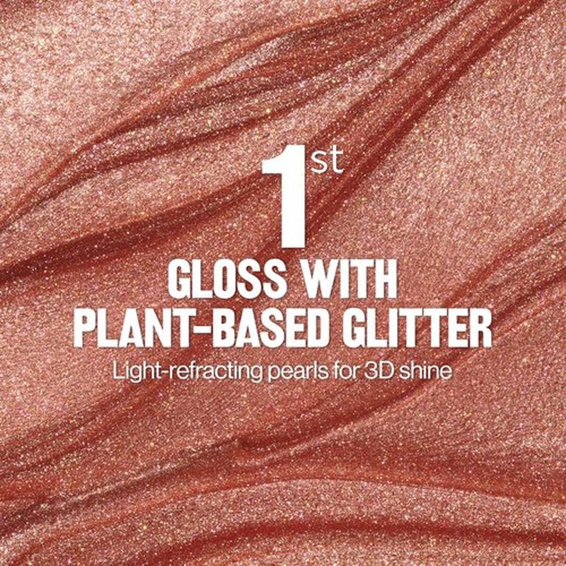 REVLON Super Lustrous Glimmer Gloss - Non-Sticky High-Shine Lip Gloss with Plant-Based Glitter | 003 Lavender Lust, 0.13 fl oz