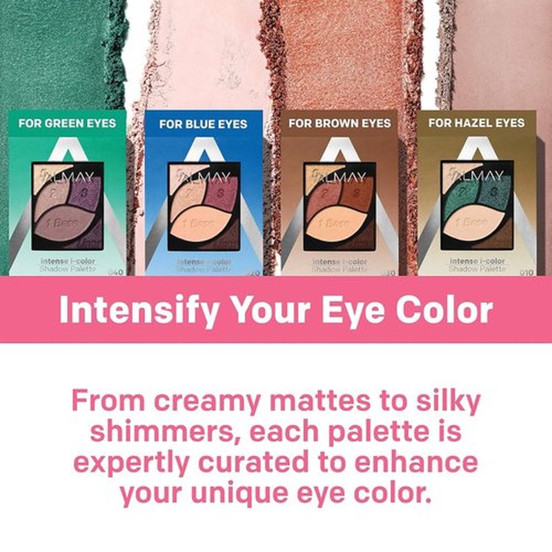 Almay Eyeshadow Palette - Long-Lasting Eye Makeup with Vitamin E | Hypoallergenic, 020 Blue Eyes, 0.1 Oz