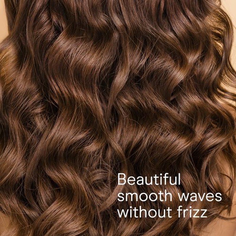 Conair Double Ceramic 1-Inch Curling Wand with Claw Clip, Produces Flawless Waves, Curling Iron for Use on Medium and Long Hair, 30 Heat Setting Curling Iron, White