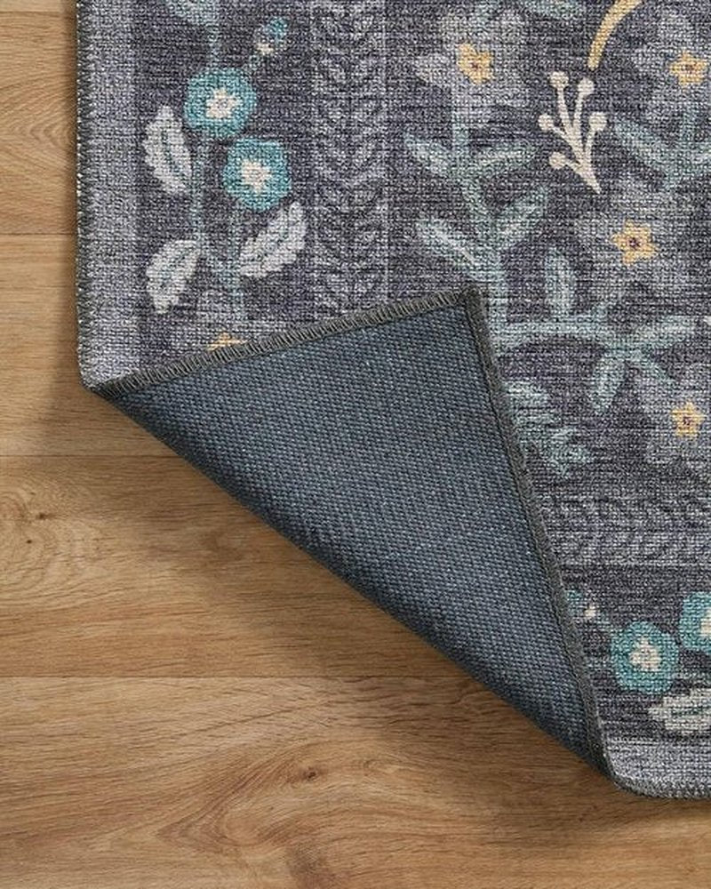Loloi Rifle Paper Co. Accent Rug - Maison Collection MAO-01 Nightingale Black, 2'3" x 3'9", .19" Pile Height