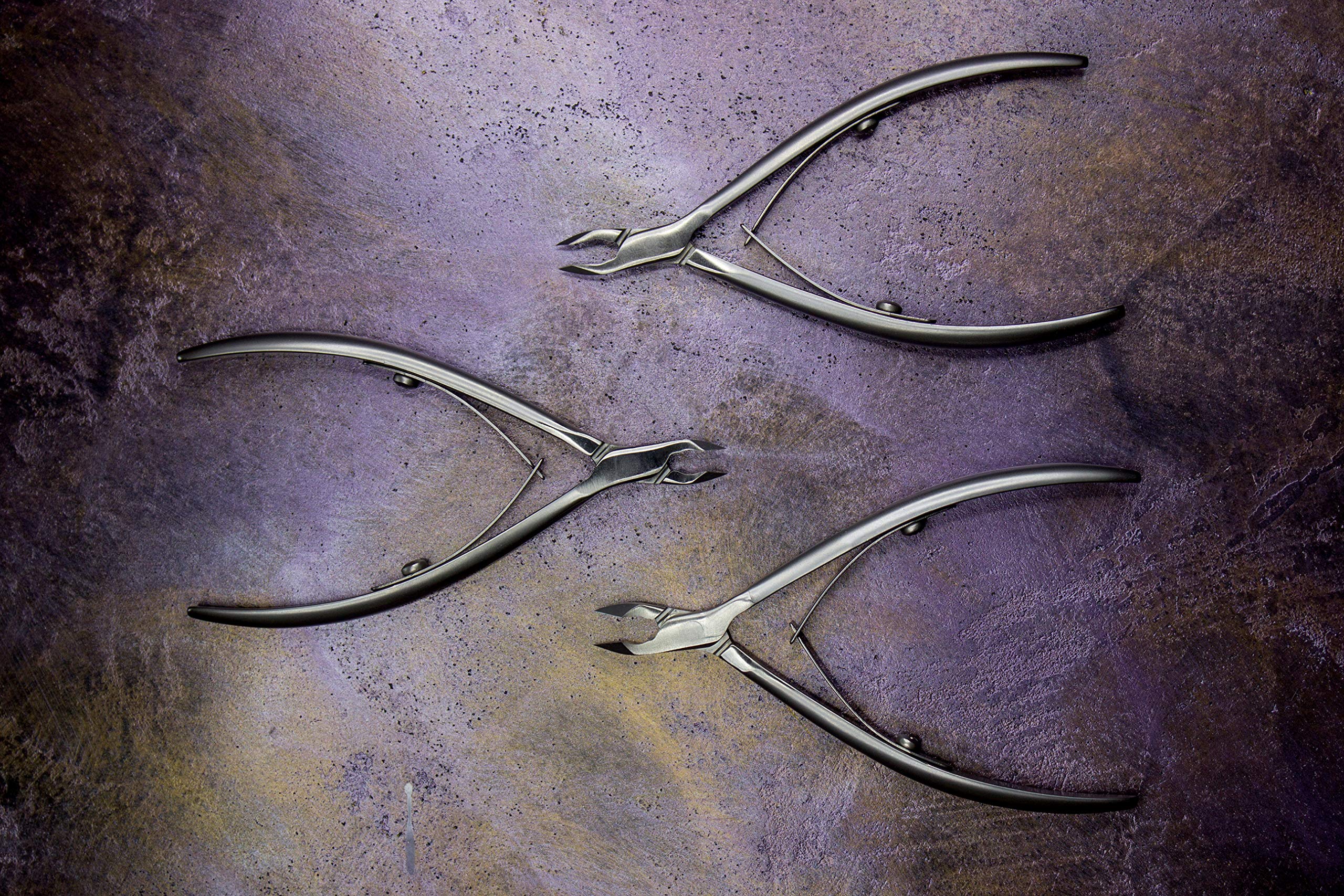 STALEKS PRO Smart 50 3mm Professional Cuticle Nippers – Stainless Steel Skin Nippers for Manicure & Pedicure