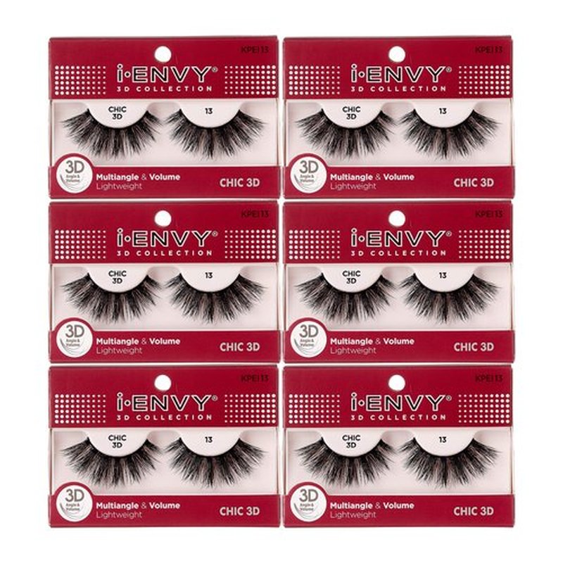 i•ENVY 3D Glam Collection Multi-Angle & Volume (6 Pack, KPEI13)