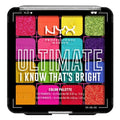 NYX PROFESSIONAL MAKEUP, Ultimate Shadow Palette, Eyeshadow Palette - I Know That's Bright